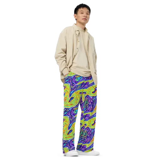 Kaleidoscope Current on a Wide-Leg Pants