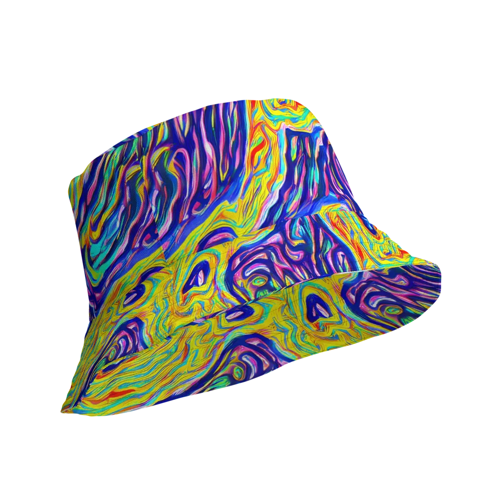 Kaleidoscope Current on Reversible Bucket Hat — Product details Outside