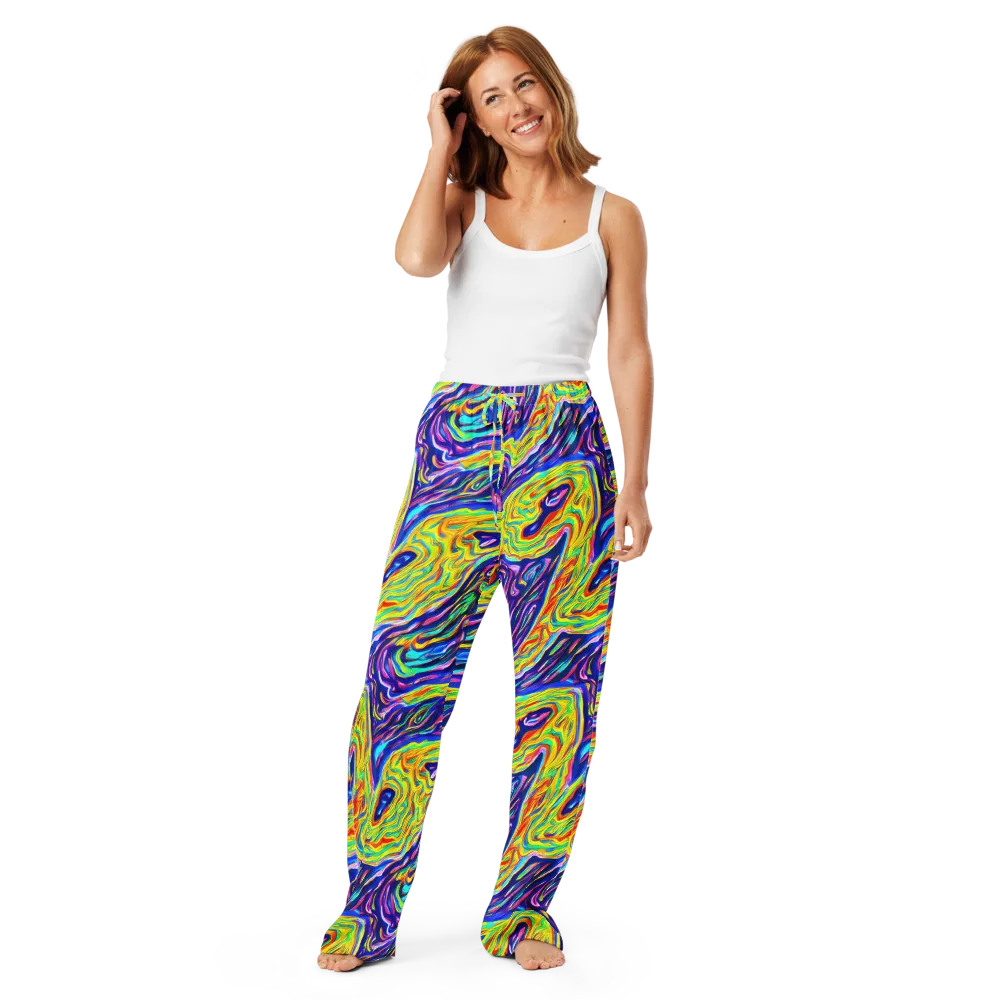 Kaleidoscope Current on Women's Pajama Pants — Front