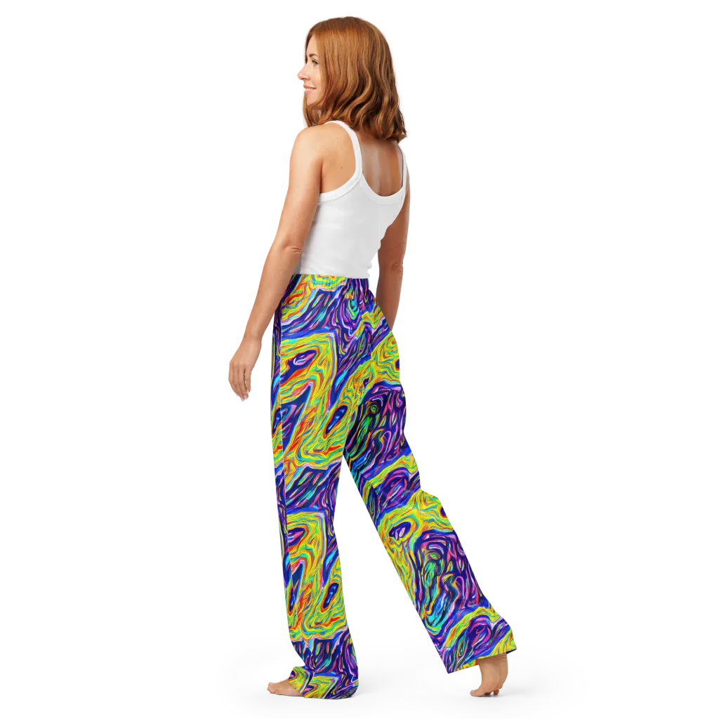 Kaleidoscope Current on Women's Pajama Pants — Back