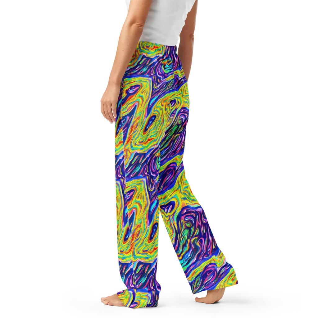 Kaleidoscope Current on Women's Pajama Pants — Left