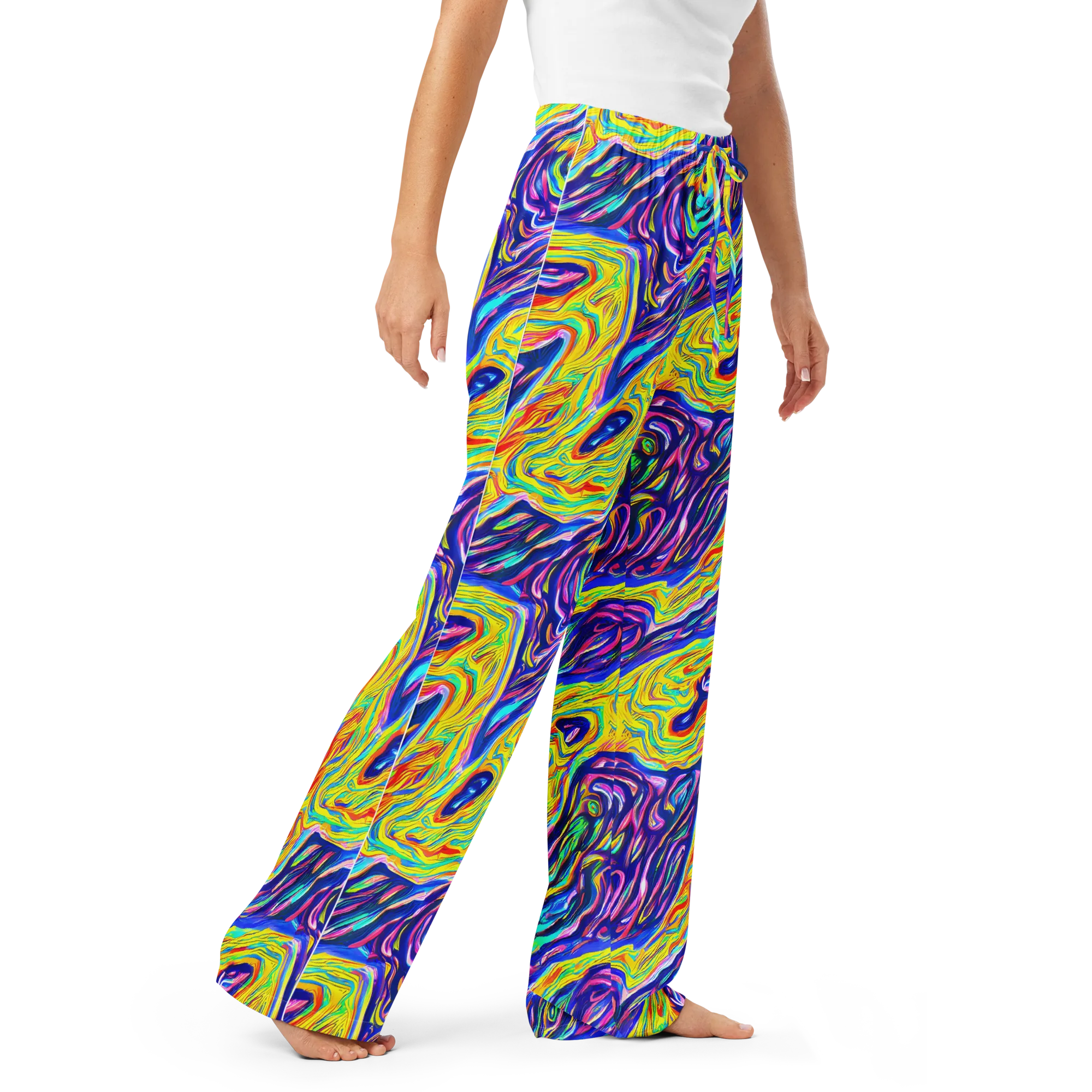 Kaleidoscope Current on Women's Pajama Pants — Right Front
