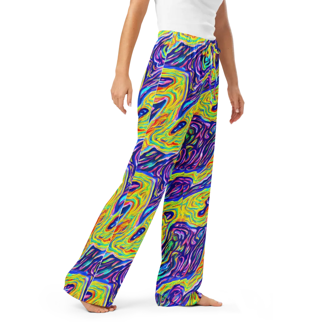 Kaleidoscope Current on Women's Pajama Pants — Right Front