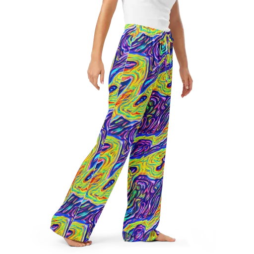 Kaleidoscope Current on a Women's Pajama Pants