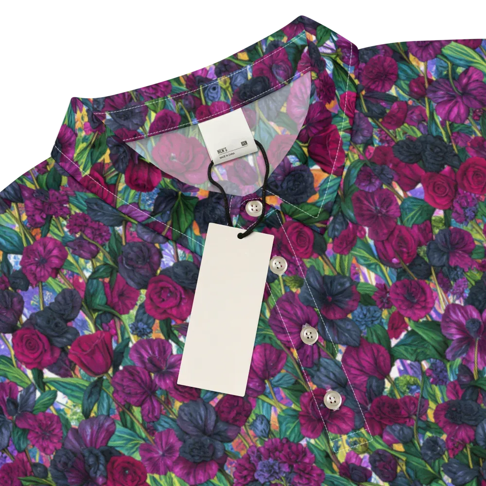 Midnight Floralia on Men's Slim Fit Polo Shirt — Product details