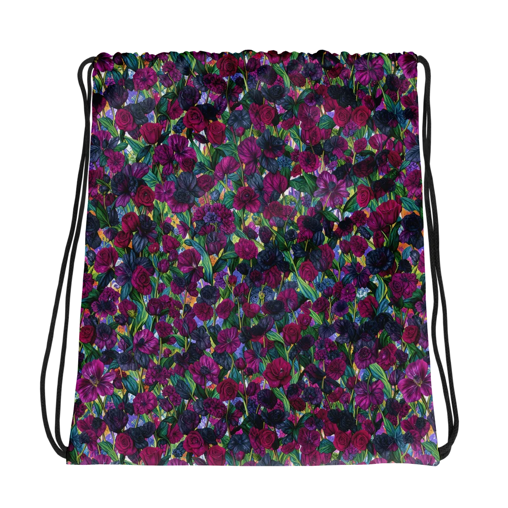 Midnight Floralia on Drawstring Bag — Photo