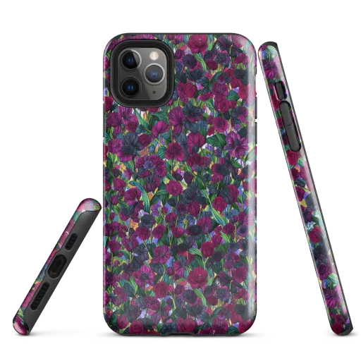 Midnight Floralia on a Tough Case for iPhone®