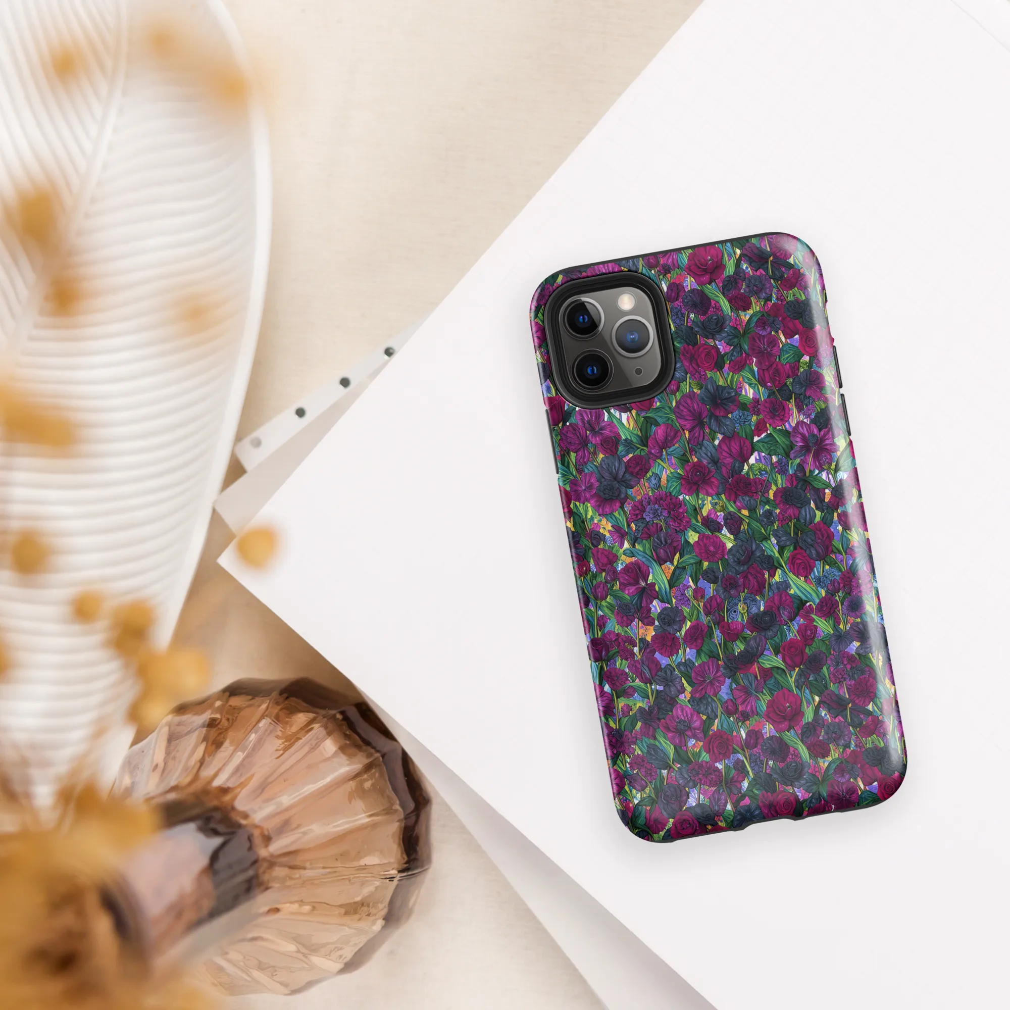 Midnight Floralia on Tough Case for iPhone® — Front