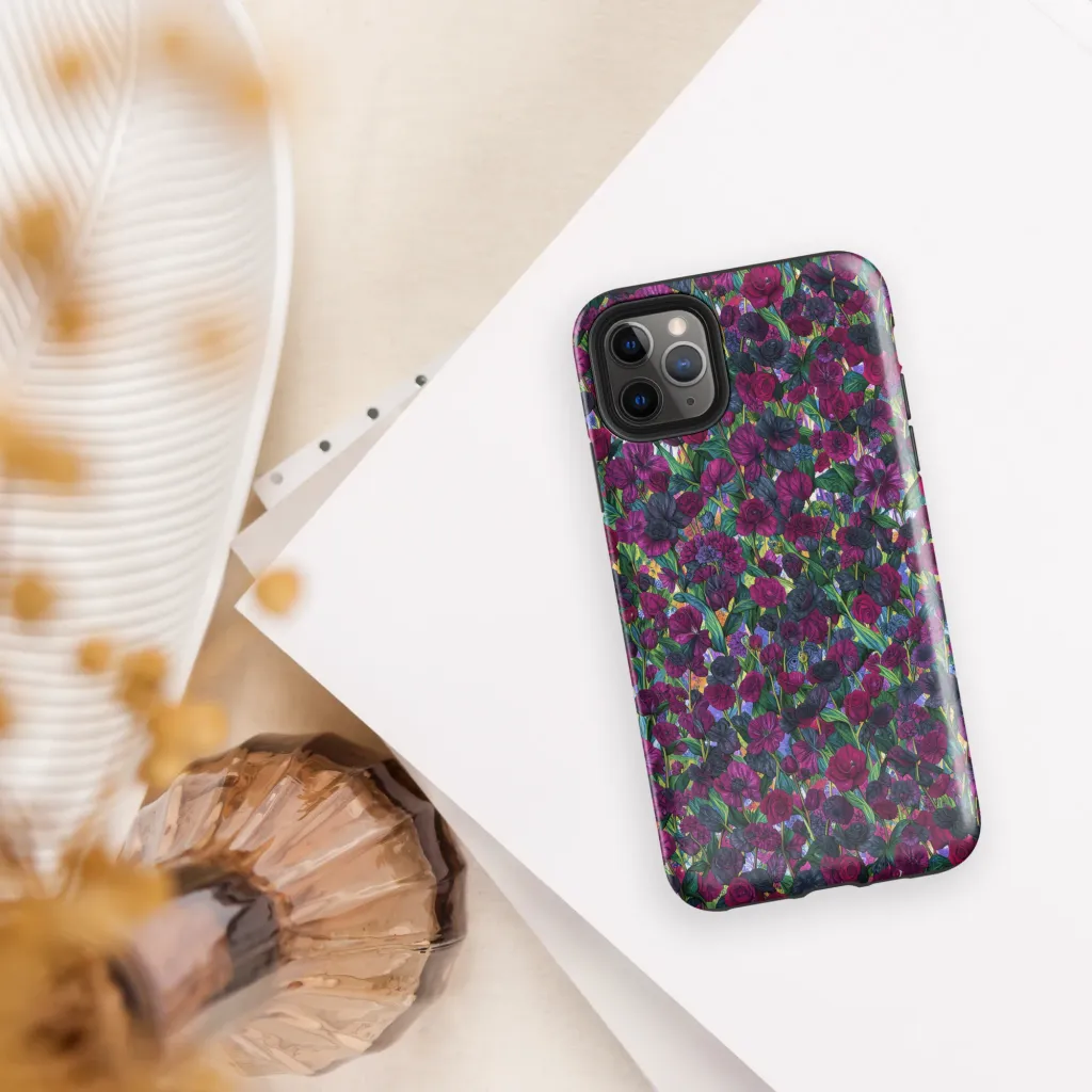 Midnight Floralia on Tough Case for iPhone® — Front