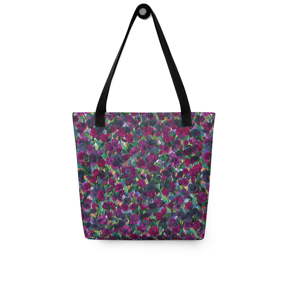 Midnight Floralia on Tote Bag — Front