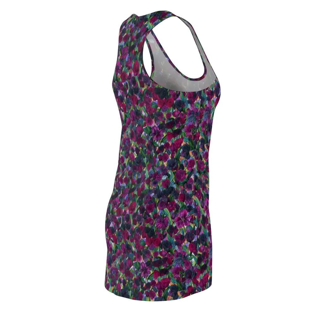 Midnight Floralia on Racerback Dress — Back Side