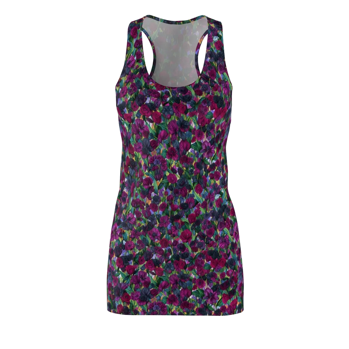 Midnight Floralia on Racerback Dress — Front