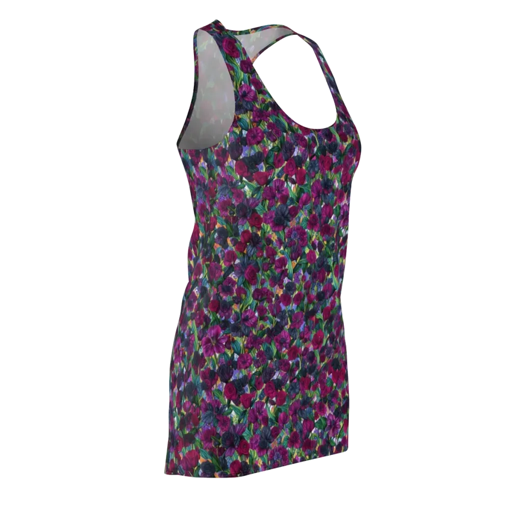 Midnight Floralia on Racerback Dress — Front Side