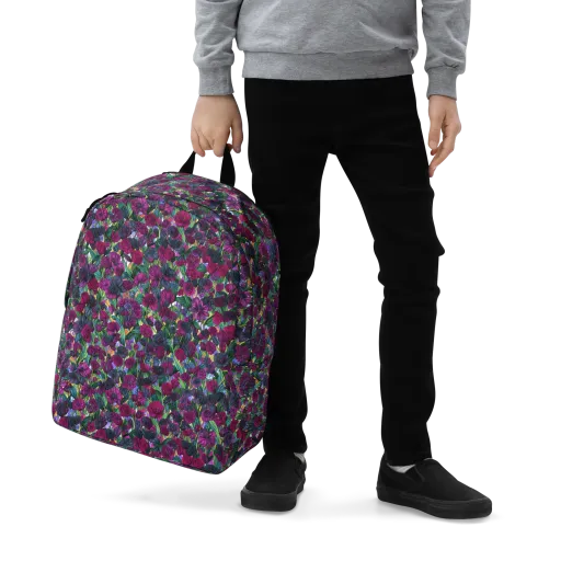 Midnight Floralia on a Minimalist Backpack