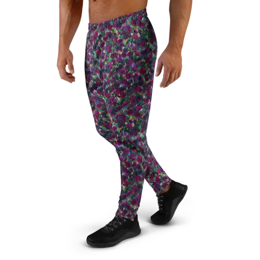 Midnight Floralia on a Men's Joggers