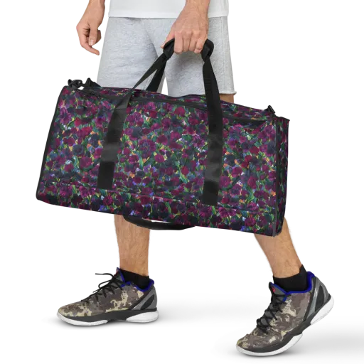 Midnight Floralia on a Duffle Bag