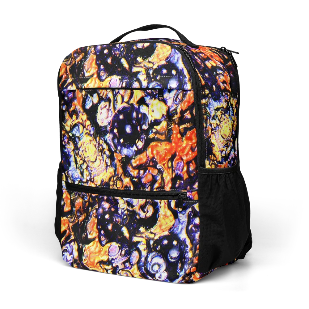 Inferno Bloom on Utility Backpack — Left Front
