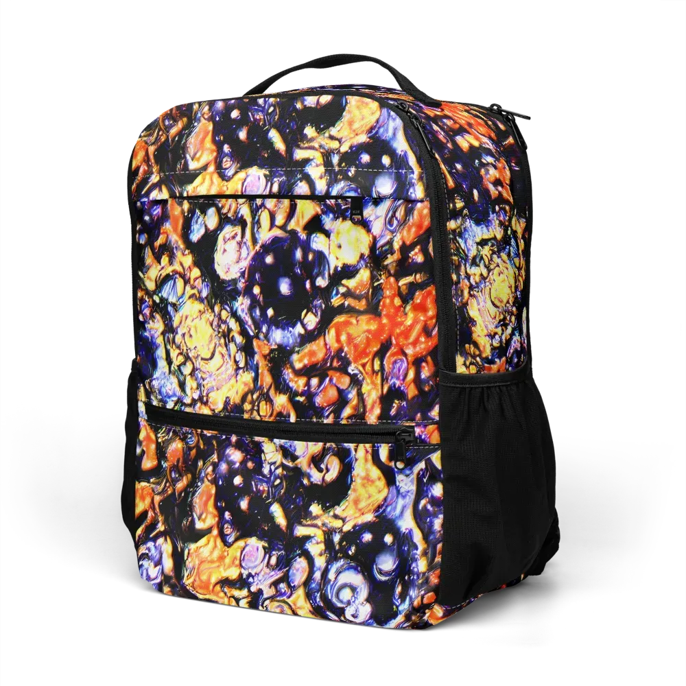 Inferno Bloom on Utility Backpack — Left Front