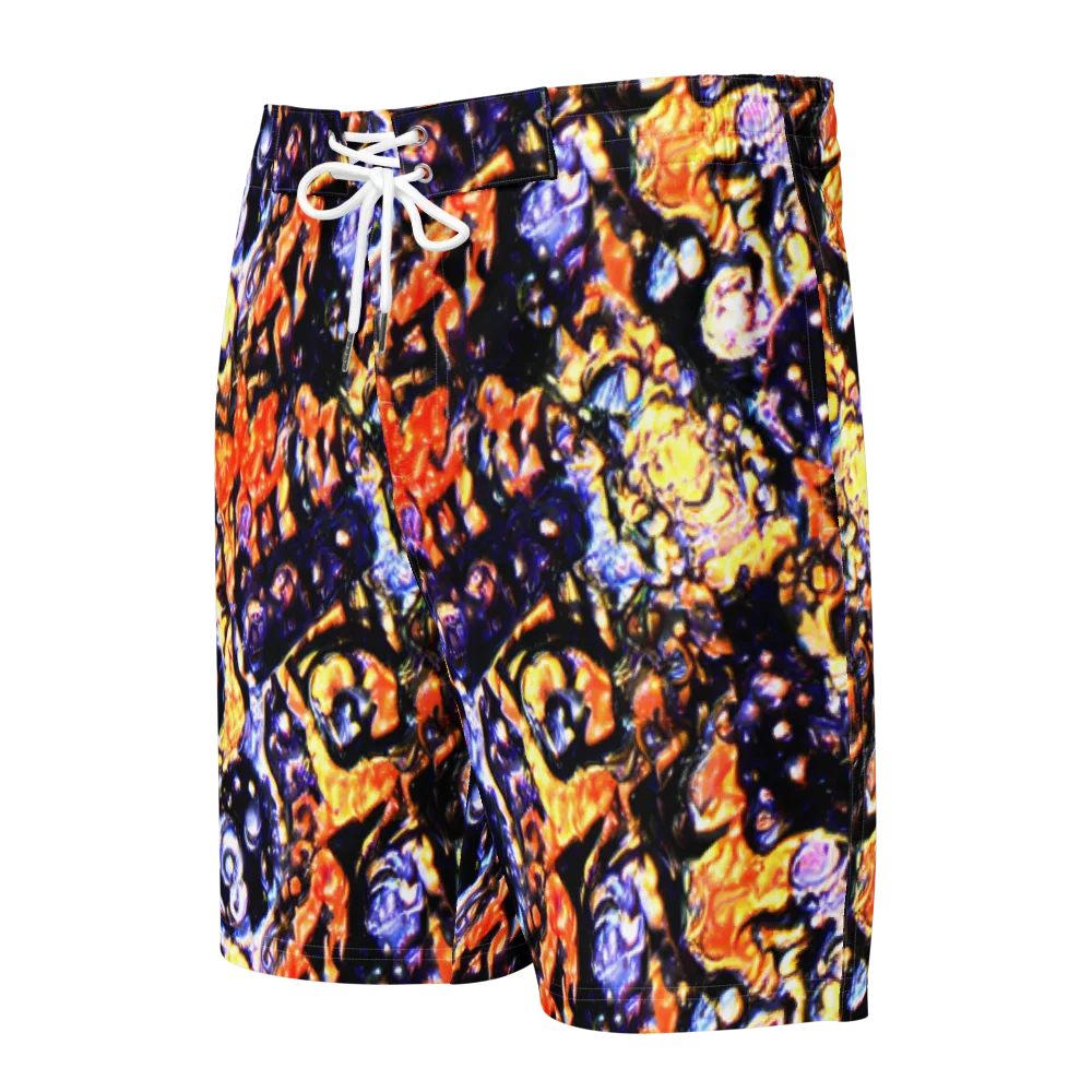 Inferno Bloom on Men's Board Shorts — Front