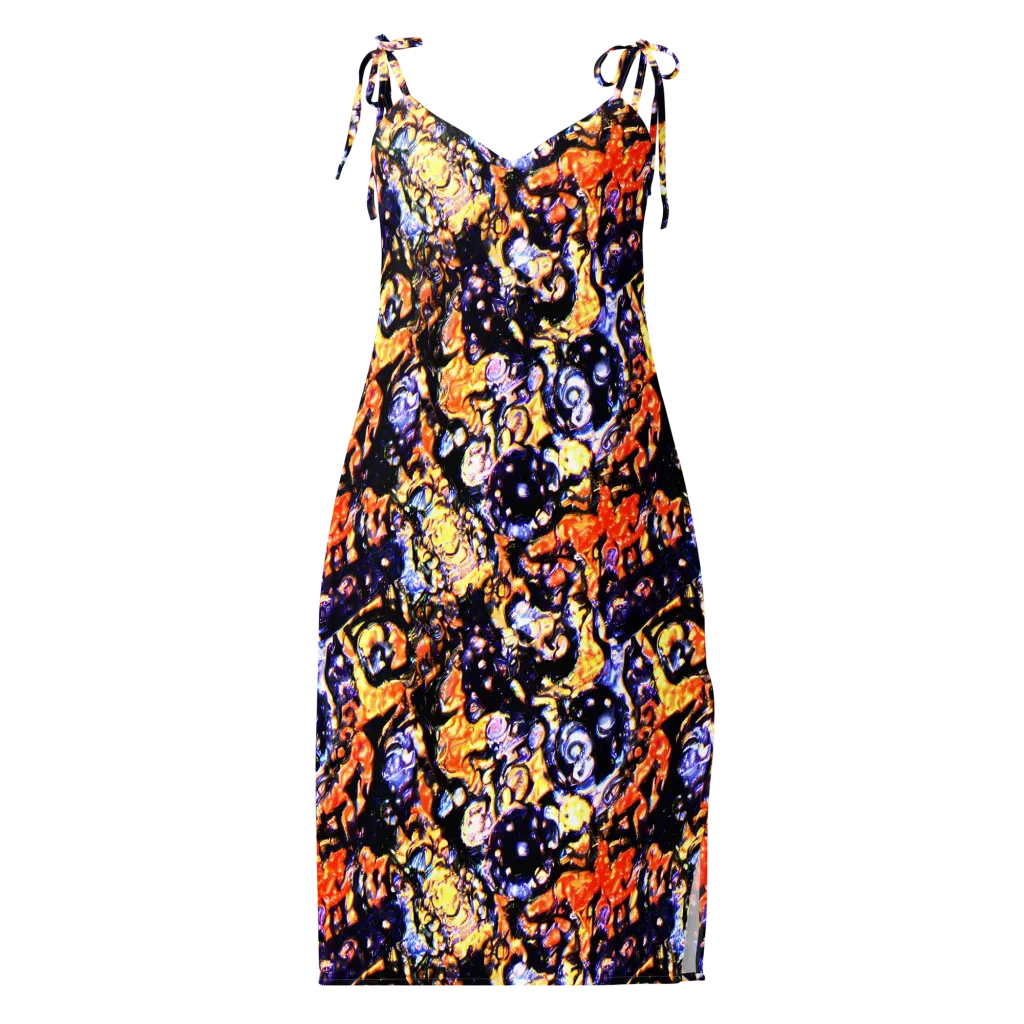 Inferno Bloom on Slip Dress — Front