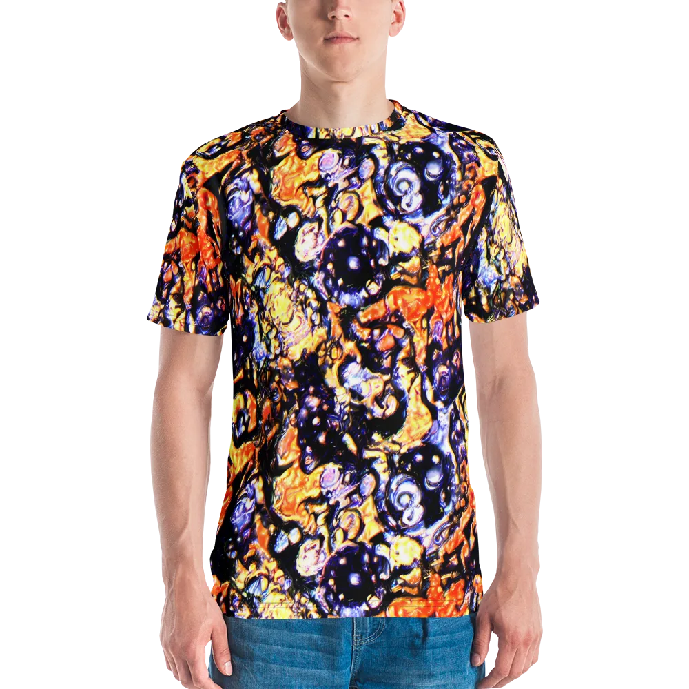 Inferno Bloom on Men's Crew Neck T-Shirt — Front