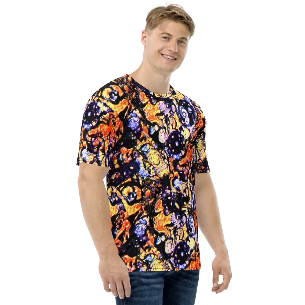 Inferno Bloom on Men's Crew Neck T-Shirt — Right