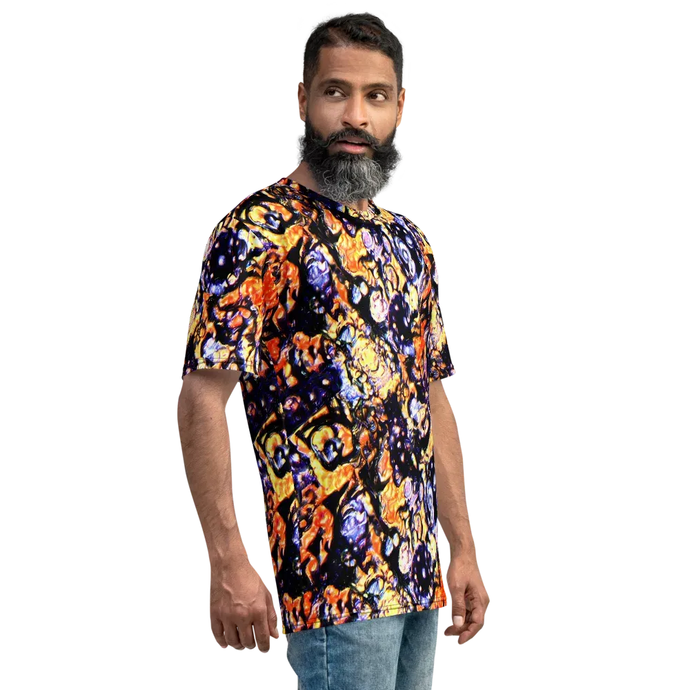 Inferno Bloom on Men's Crew Neck T-Shirt — Right