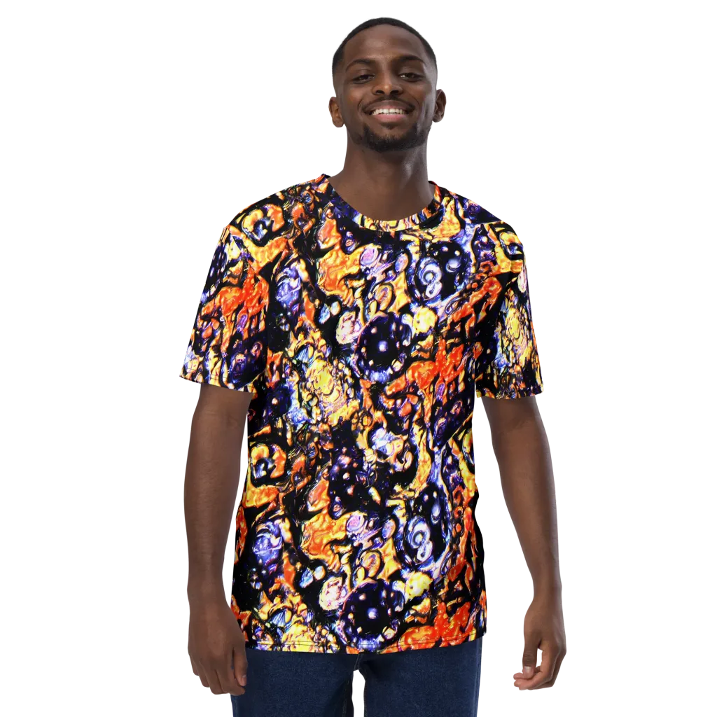 Inferno Bloom on Men's Crew Neck T-Shirt — Front