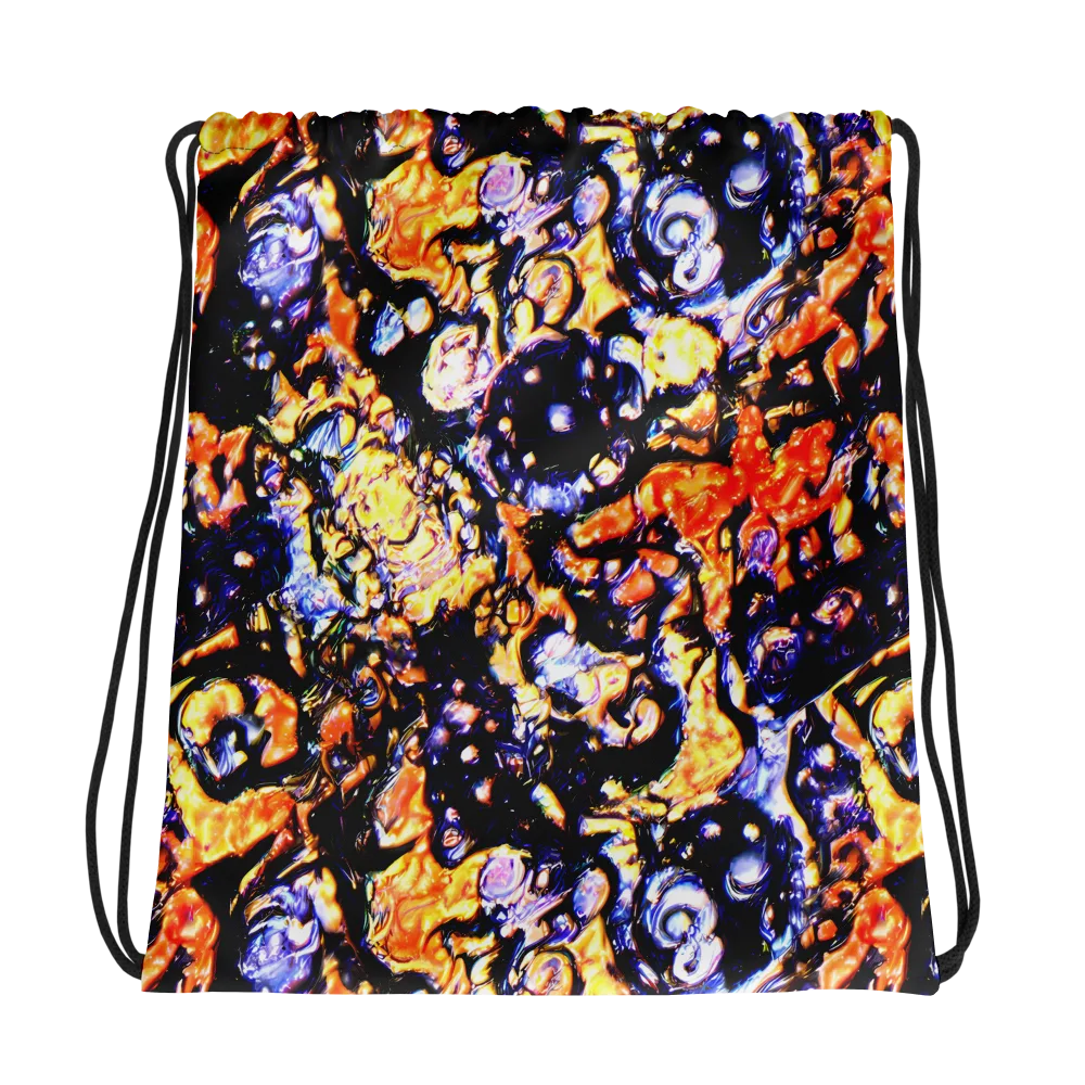 Inferno Bloom on Drawstring Bag — Photo