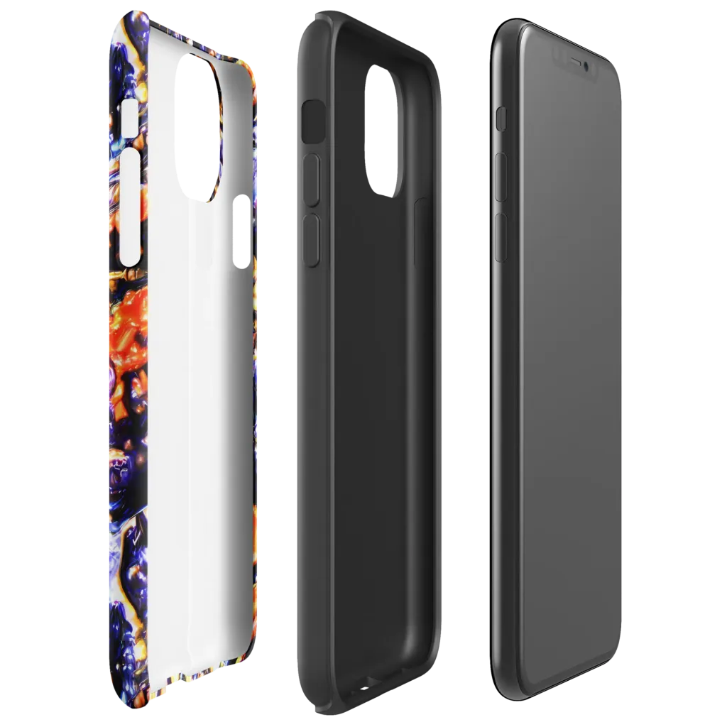 Inferno Bloom on Tough Case for iPhone® — Right