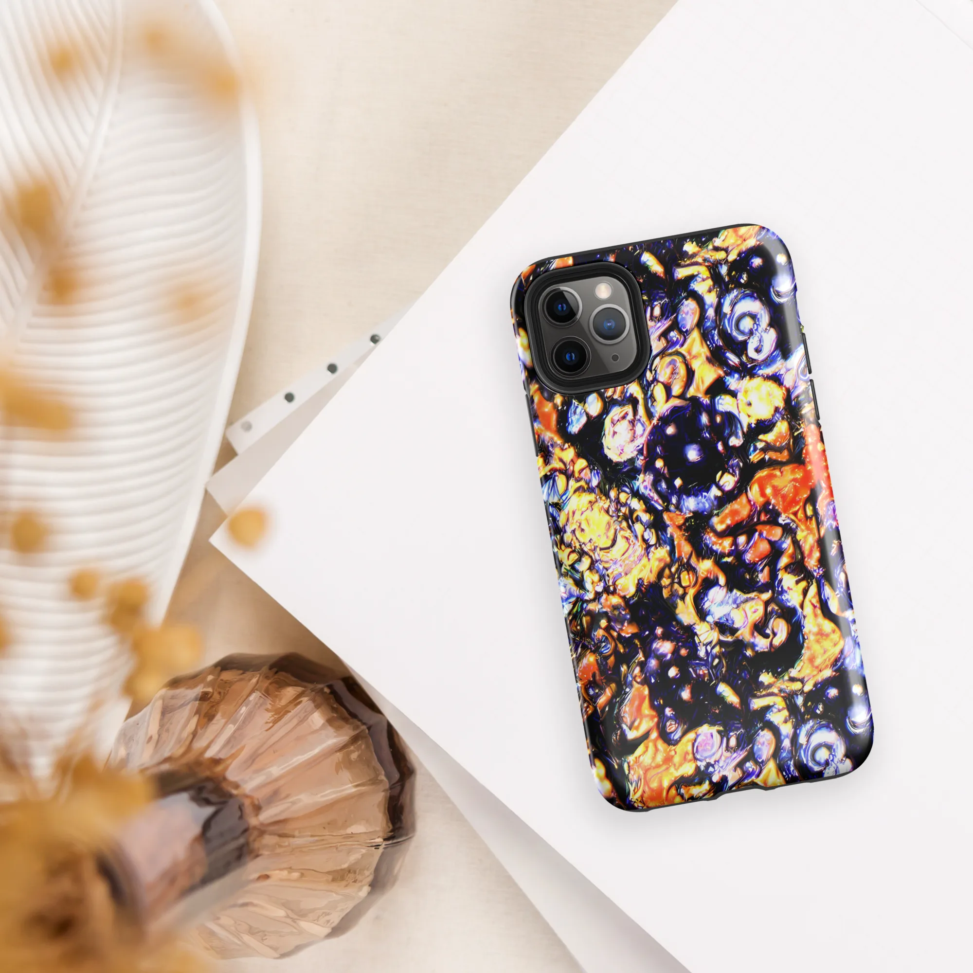 Inferno Bloom on Tough Case for iPhone® — Front