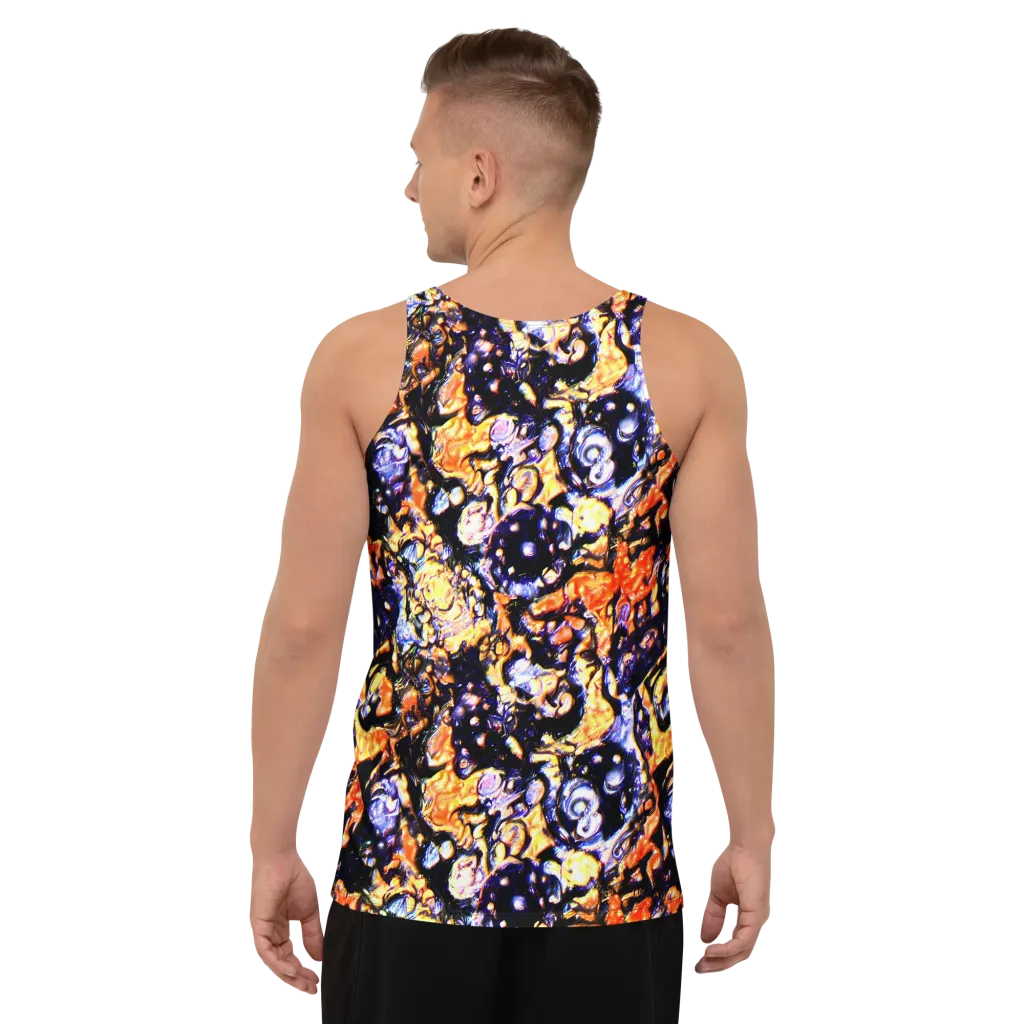 Inferno Bloom on Men's Tank Top — Back