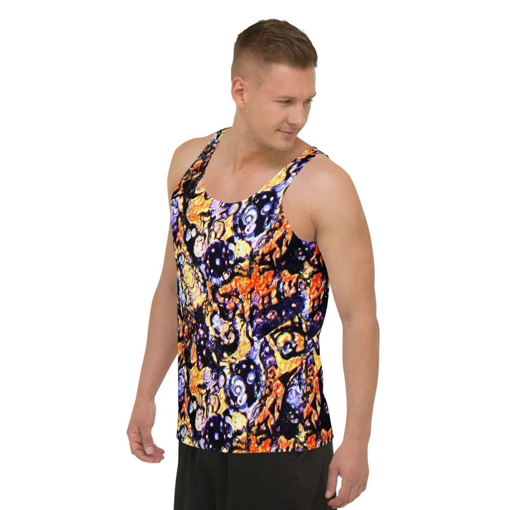 Inferno Bloom on Men's Tank Top — Left Front