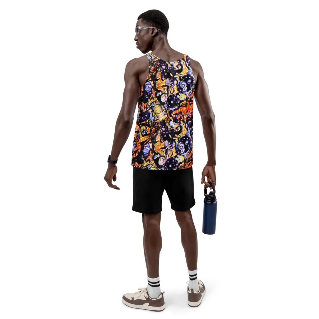 Inferno Bloom on Men's Tank Top — Back