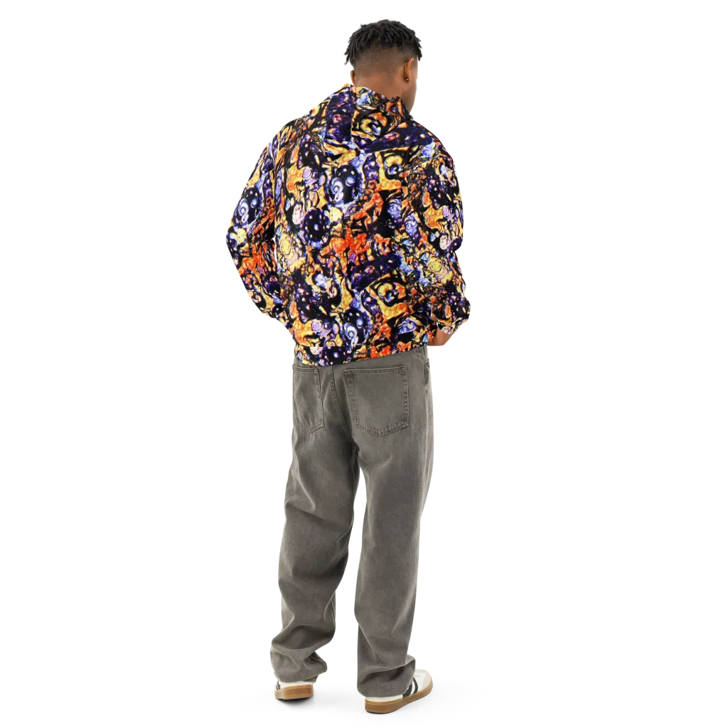 Inferno Bloom on Cotton Hoodie — Back