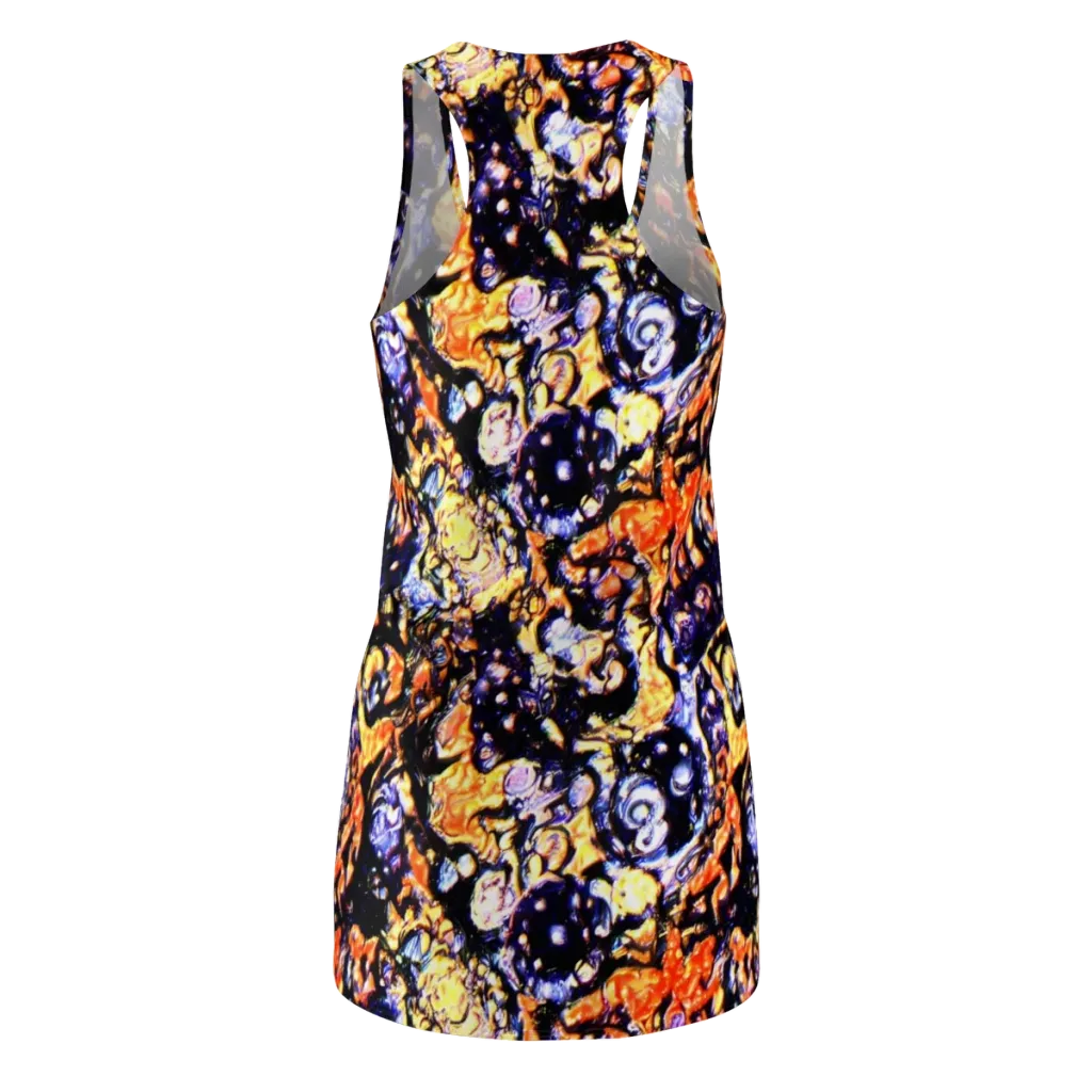 Inferno Bloom on Racerback Dress — Back