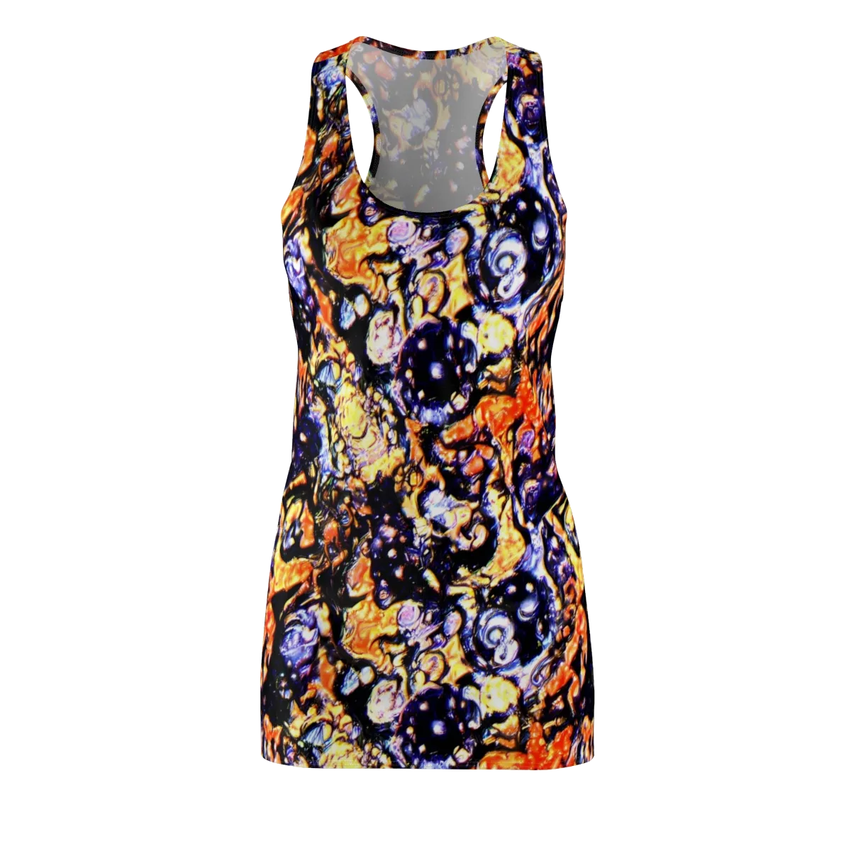 Inferno Bloom on Racerback Dress — Front
