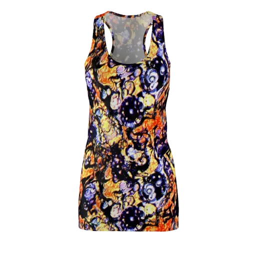 Inferno Bloom on a Racerback Dress