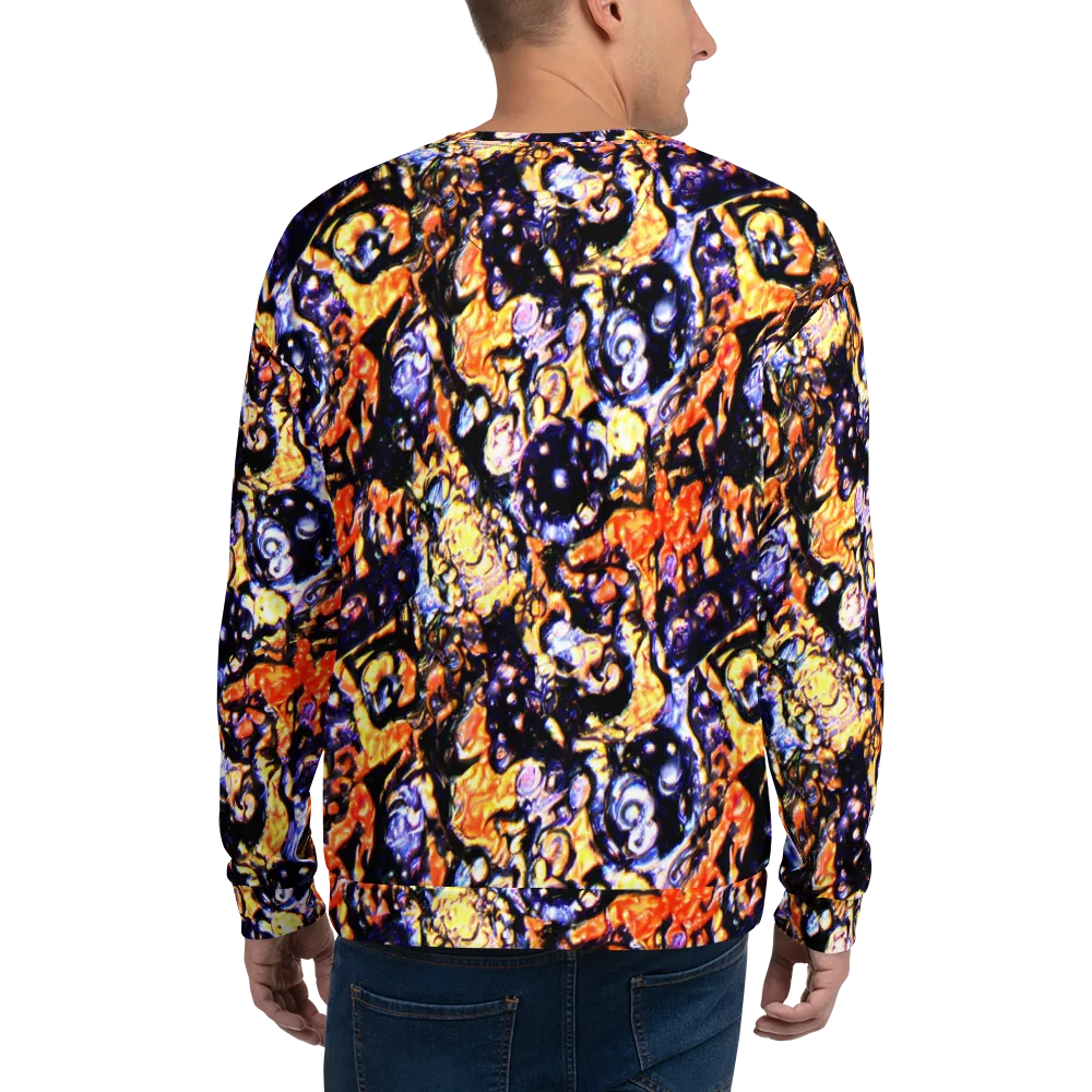 Inferno Bloom on Sweatshirt — Back