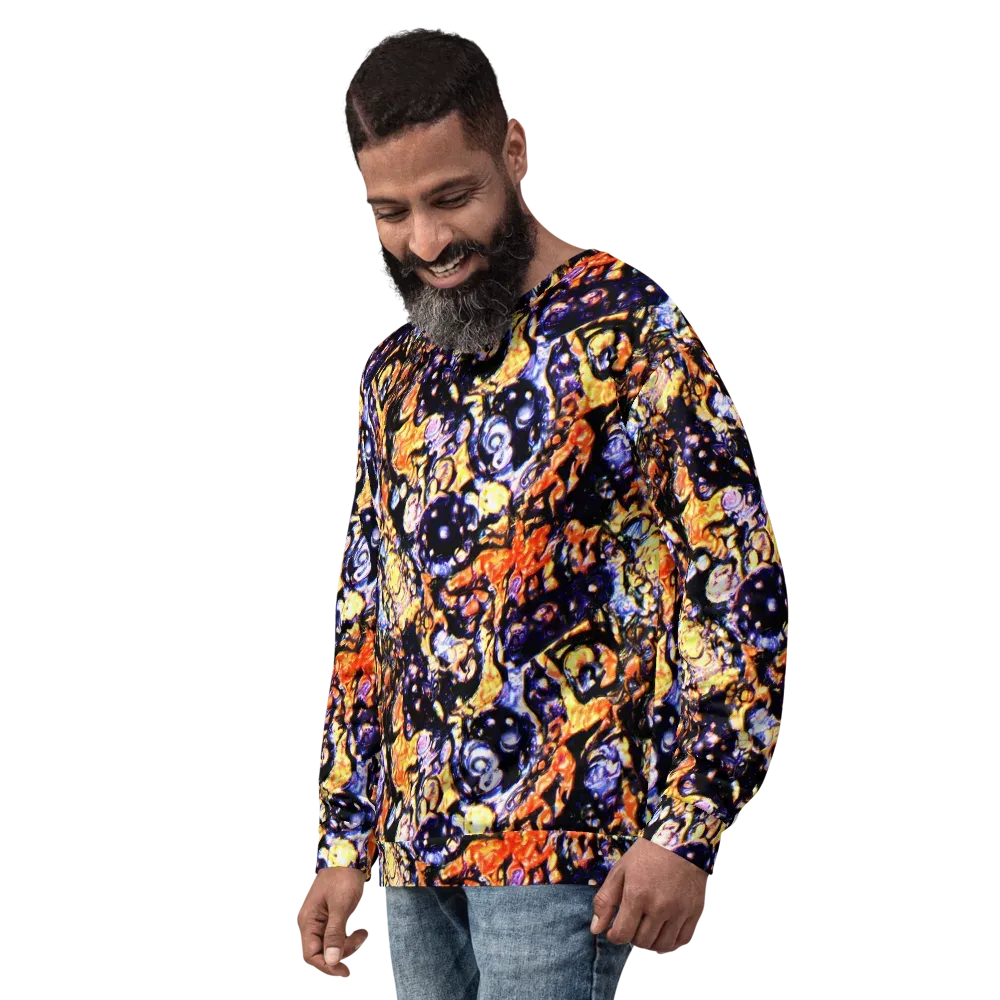Inferno Bloom on Sweatshirt — Left Front