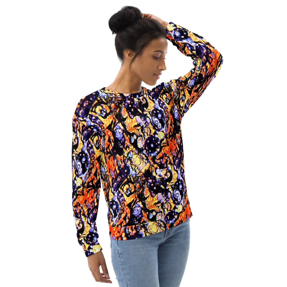 Inferno Bloom on Sweatshirt — Right Front