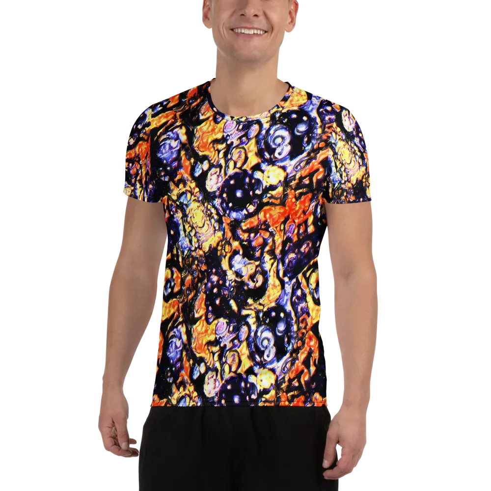 Inferno Bloom on Men's Athletic T-Shirt — Front
