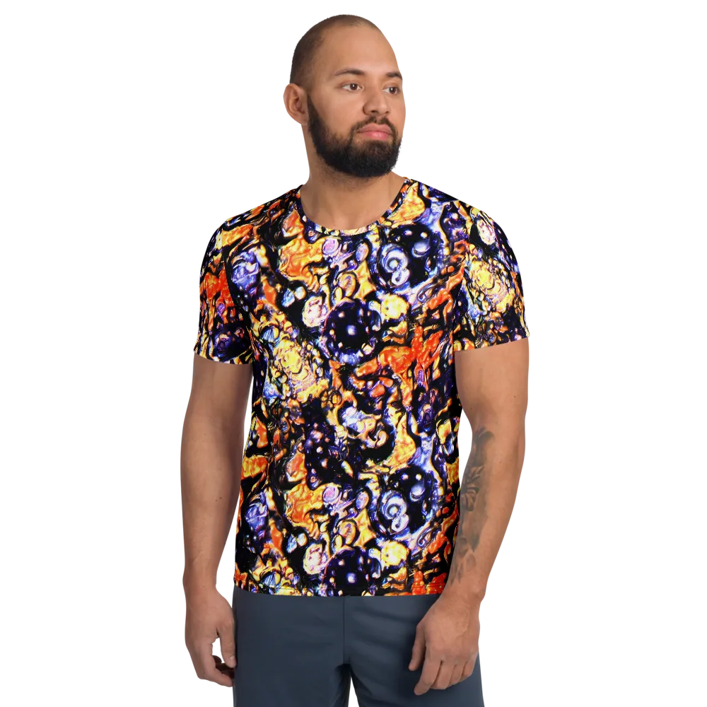 Inferno Bloom on Men's Athletic T-Shirt — Front