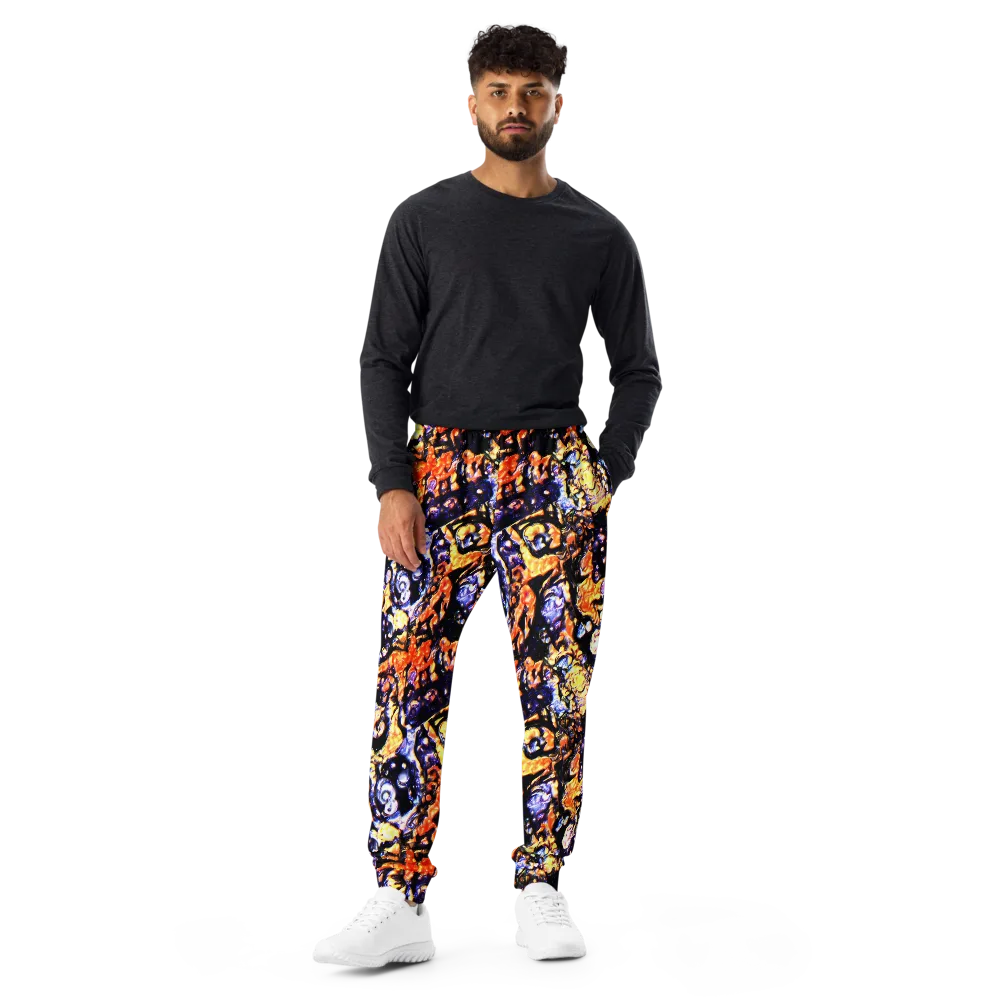 Inferno Bloom on Men's Joggers — Front