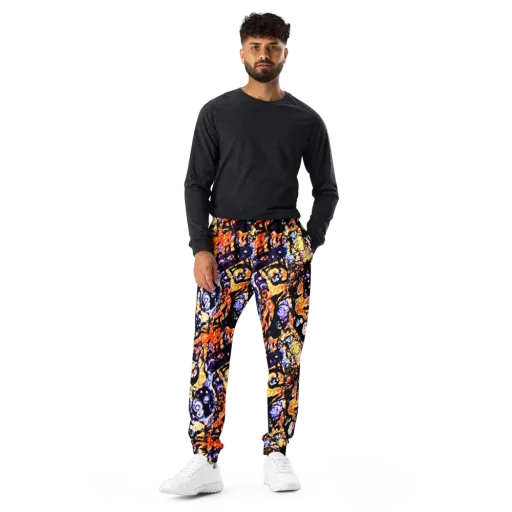 Inferno Bloom on a Men's Joggers