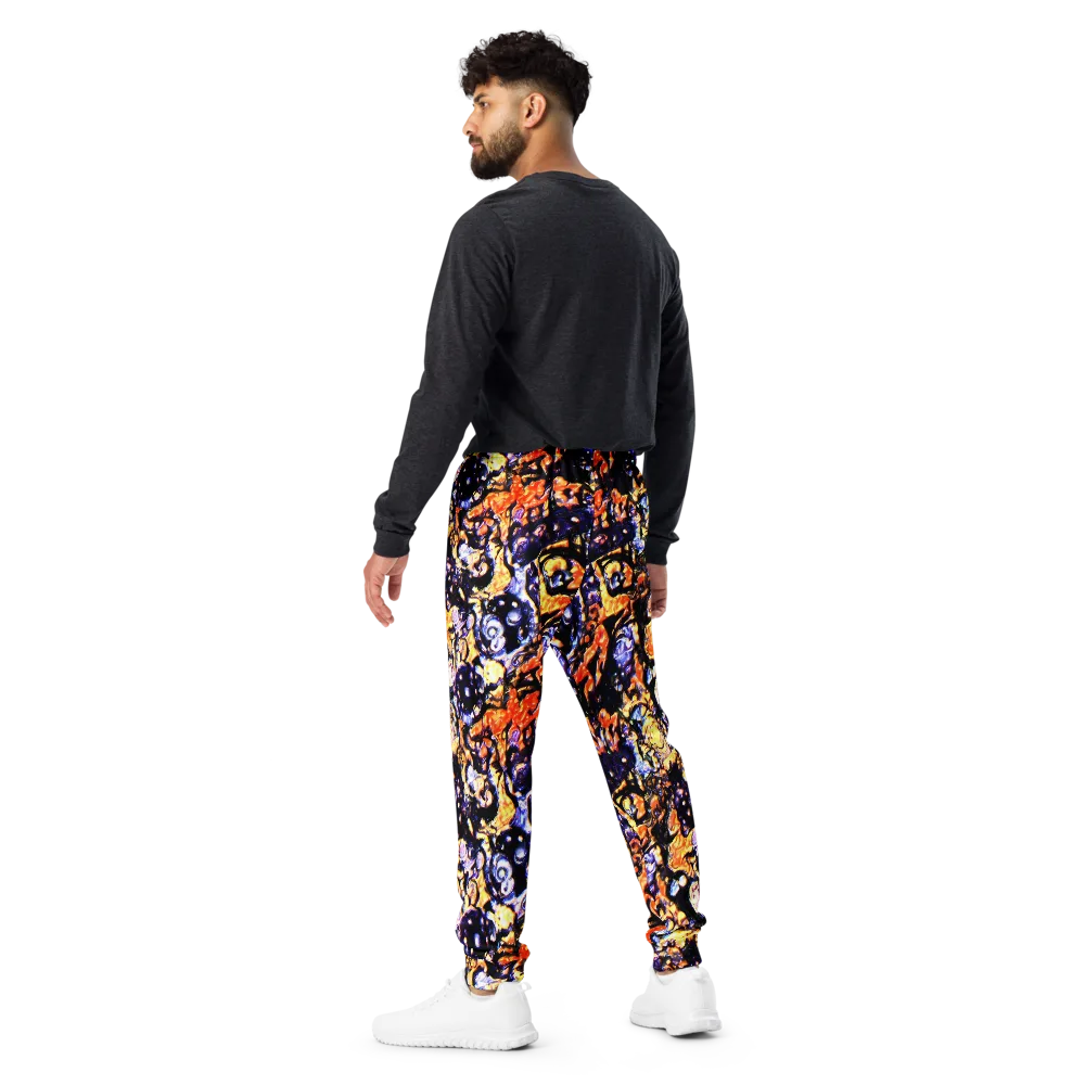 Inferno Bloom on Men's Joggers — Back