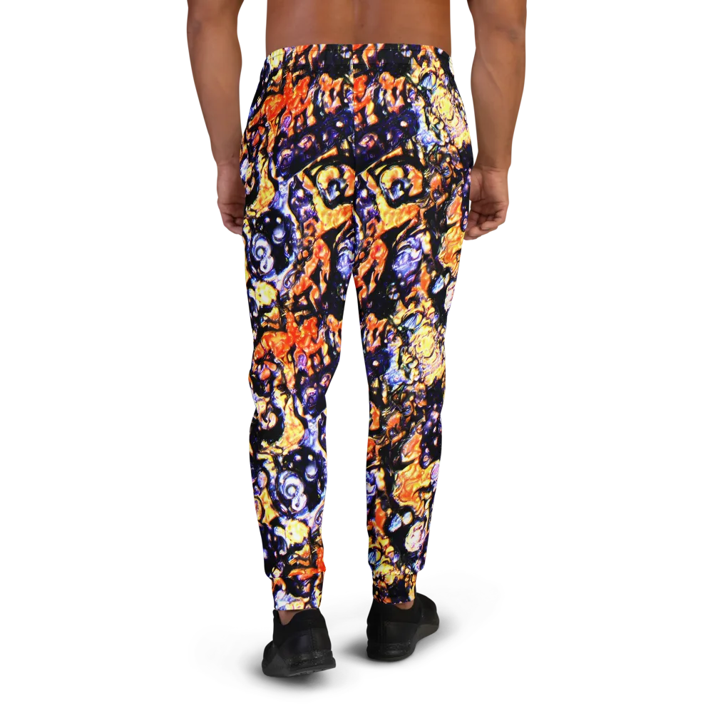 Inferno Bloom on Men's Joggers — Back