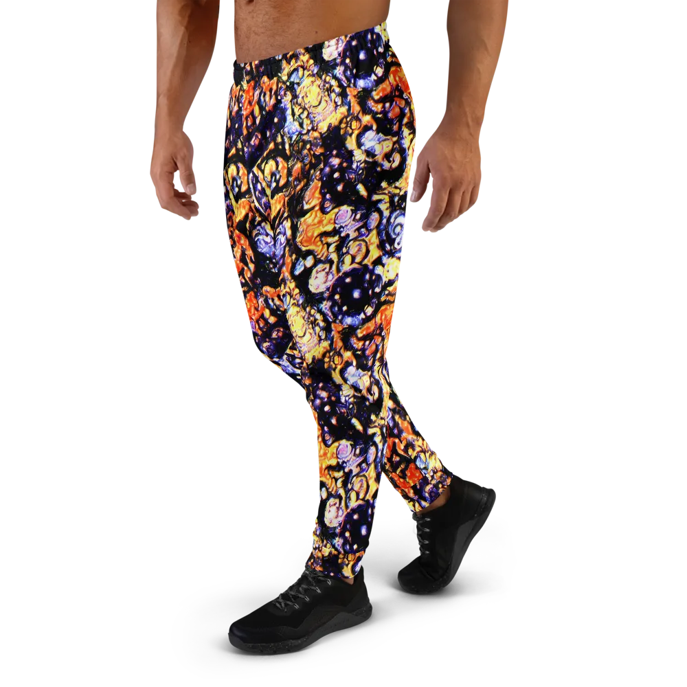 Inferno Bloom on Men's Joggers — Left