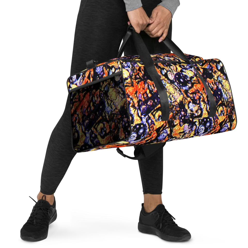 Inferno Bloom on Duffle Bag — Right Front