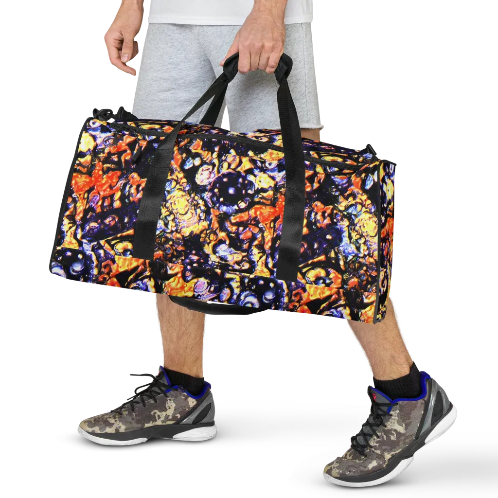 Inferno Bloom on Duffle Bag — Front